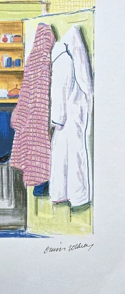 David Hockney - Two Robes 81/500 - limitovaná edice, s certifikátem, 35x50 cm