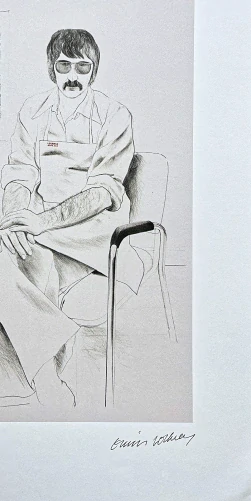 David Hockney - The Master Printer of Los Angeles 40/500 - limitovaná edice, s certifikátem, 35x50 cm