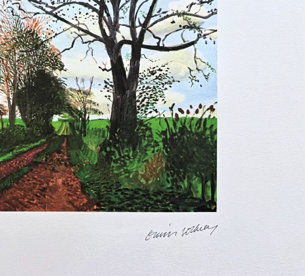 David Hockney - Late Spring Tunnel 81/500 - limitovaná edice s certifikátem, 50x35 cm