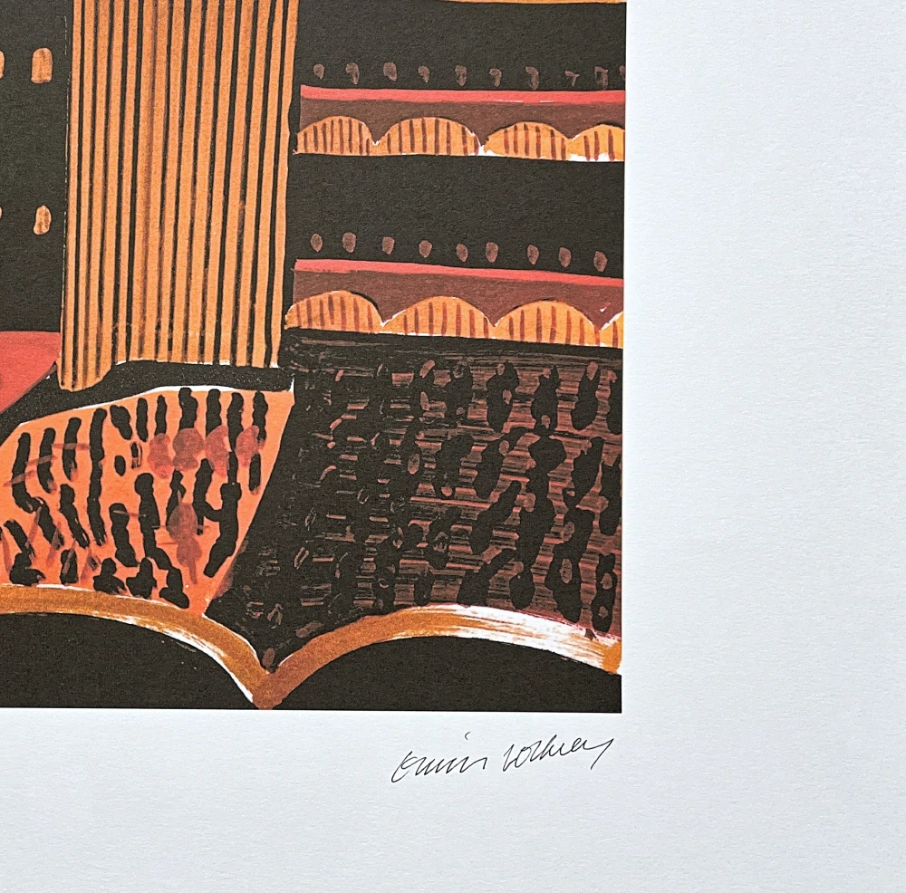 David Hockney - Theatre Hall II 29/500 - limitovaná edice s certifikátem, 50x35 cm