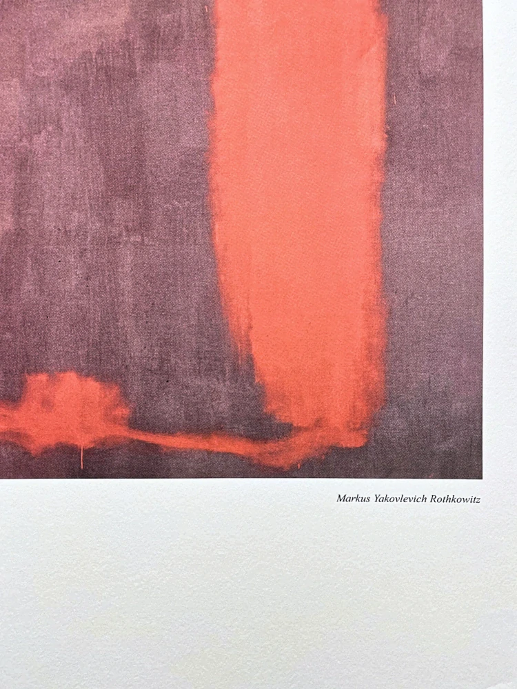 Mark Rothko - Panel One x/200 - signováno, s certifikátem, 50x65 cm