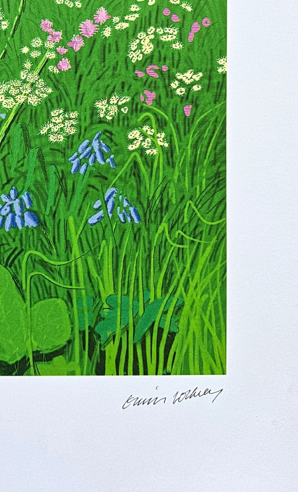 David Hockney - The Arrival of Spring in Woldgate - Salts Mills 10/500 - limitovaná edice s certifikátem, 35x50 cm