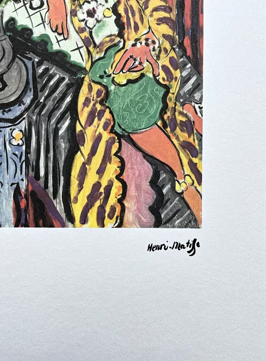 Henri Matisse - Yellow Odalisque 58/75 - signováno 50x70cm