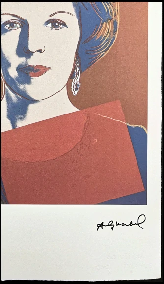 Andy Warhol - Queen Beatrix hnědá 18/100 - edice Leo Castelli s certifikátem