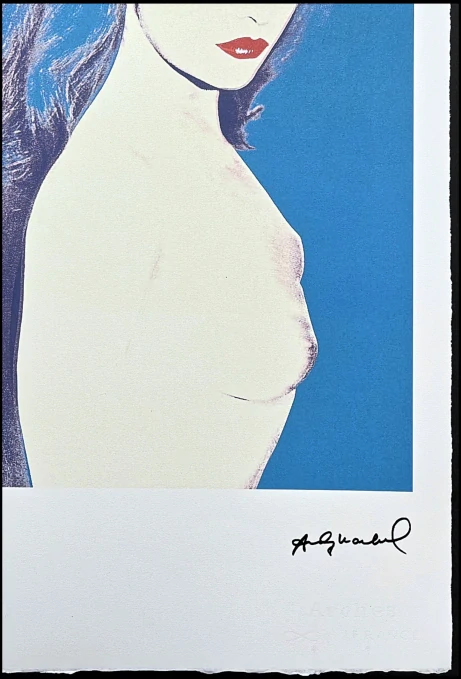 Andy Warhol - Cornelia Quest modrá 95/100 - edice Leo Castelli s certifikátem