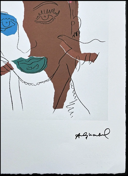 Andy Warhol - Ladies and gentleman II hnědá 99/100 - edice Leo Castelli s certifikátem
