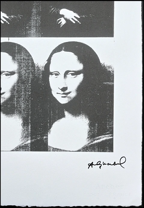 Andy Warhol - 4x Mona Lisa 16/100 - edice Leo Castelli s certifikátem