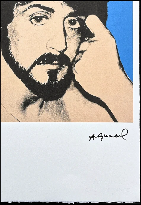 Andy Warhol - Sylvester Stallone modrý x/100 - edice Leo Castelli s certifikátem