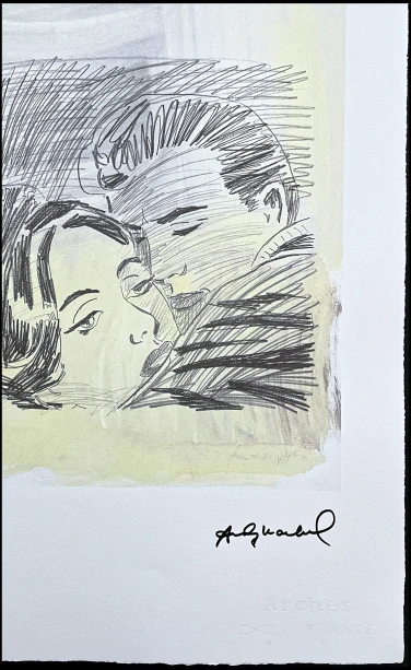 Andy Warhol - Love couple in pencil 15/100 - edice Leo Castelli s certifikátem