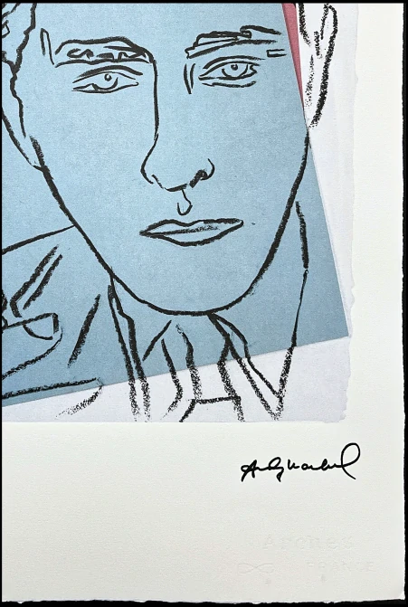 Andy Warhol - Jean Cocteau 31/100 - edice Leo Castelli s certifikátem