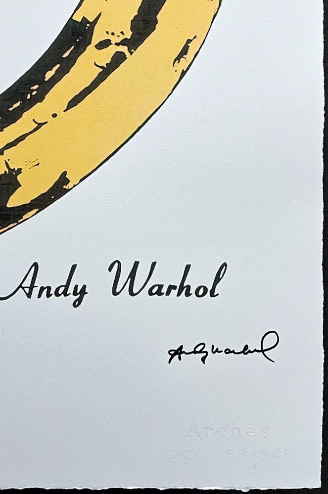 Andy Warhol - Banana 75/100 - edice Leo Castelli s certifikátem