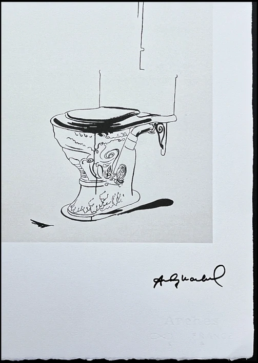 Andy Warhol - Toilet x/100 - edice Leo Castelli s certifikátem