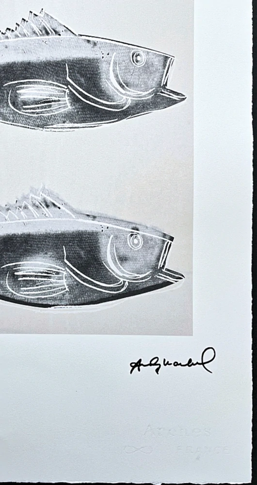 Andy Warhol - Fish 45/100 - edice Leo Castelli s certifikátem