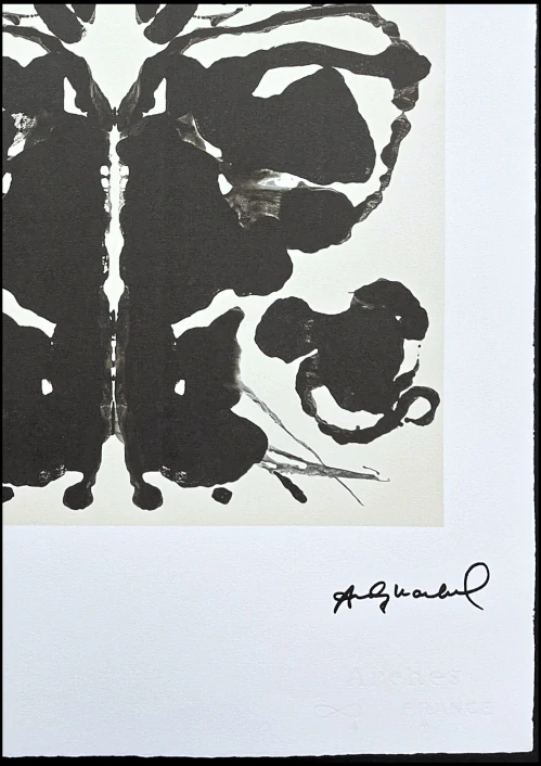 Andy Warhol - Rorschach x/100 - edice Leo Castelli s certifikátem