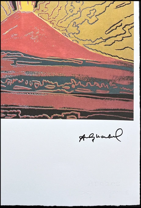 Andy Warhol - Vesuvius hnědý 57/100 - edice Leo Castelli s certifikátem