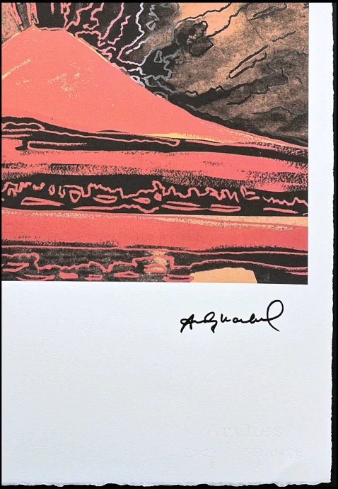 Andy Warhol - Vesuvius červený 57/100 - edice Leo Castelli s certifikátem