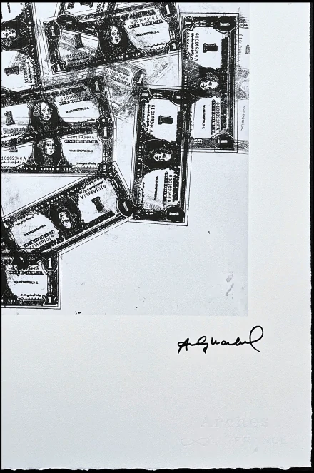 Andy Warhol - One Dollar Bills 75/100 - edice Leo Castelli s certifikátem