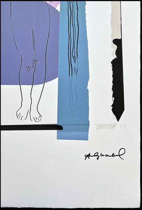 Andy Warhol - Aphrodite růžovo-modrá 14/100 - edice Leo Castelli s certifikátem