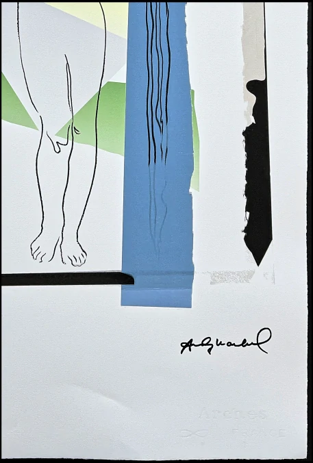 Andy Warhol - Aphrodite žluto-modrá 63/100 - edice Leo Castelli s certifikátem