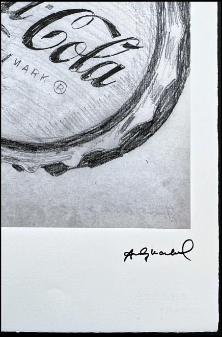 Andy Warhol - Coca-Cola cap 30/100 - edice Leo Castelli s certifikátem