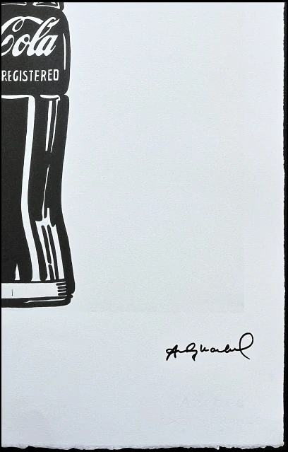 Andy Warhol - Bottle of Coca-Cola 4/100 - edice Leo Castelli s certifikátem