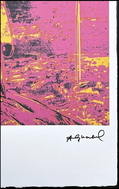 Andy Warhol - Moonwalk žluto-modrý 95/100 - edice Leo Castelli s certifikátem