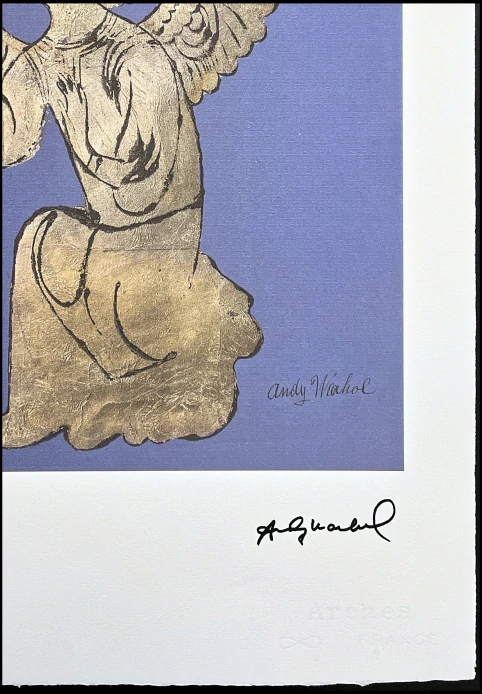 Andy Warhol - Angel 35/100 - edice Leo Castelli s certifikátem