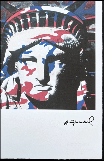 Andy Warhol - Statue of Liberty 25/100 - edice Leo Castelli s certifikátem