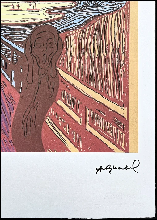 Andy Warhol - Scream 20/100 - edice Leo Castelli s certifikátem