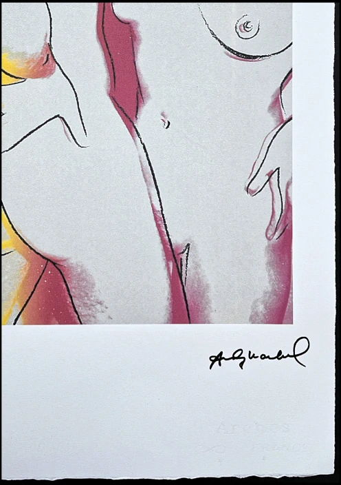 Andy Warhol - Love růžovo-žlutý x/100 - edice Leo Castelli s certifikátem