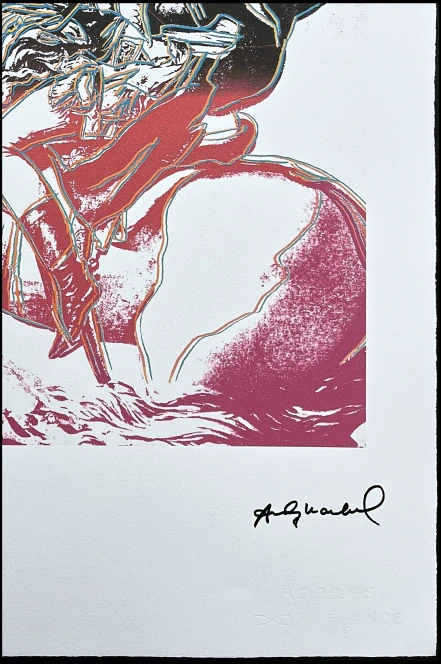 Andy Warhol - Diana Vreeland Rampant černo-růžová x/100 - edice Leo Castelli s certifikátem