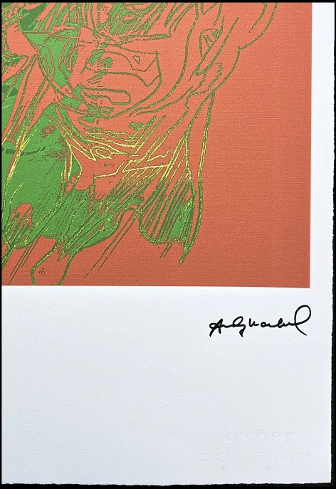 Andy Warhol - Superman červeno-zelený 30/100 - edice Leo Castelli s certifikátem