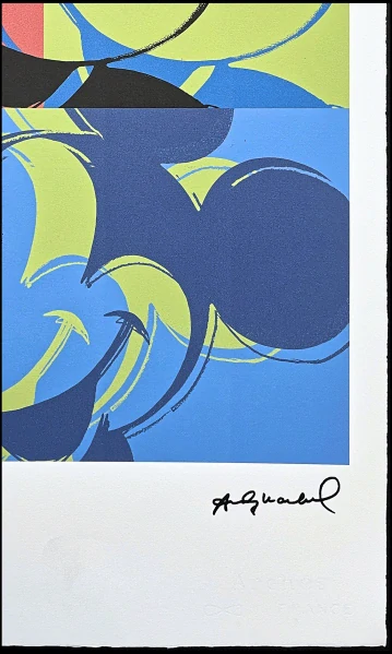 Andy Warhol - Mickey Mouse červeno-zeleno-modrý 42/100 - edice Leo Castelli s certifikátem