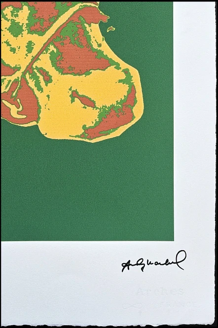 Andy Warhol - Cow zeleno-žlutá 60/100 - edice Leo Castelli s certifikátem