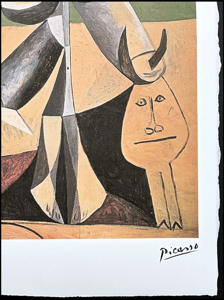Pablo Picasso - Composition in beige 110/250 - signováno, 28.5x38 cm