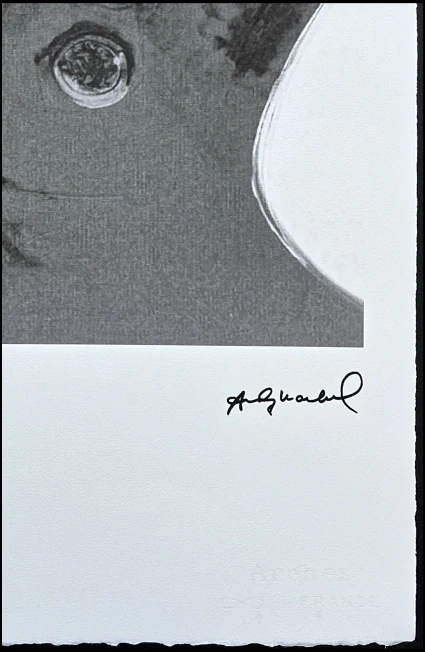 Andy Warhol - Cat šedo-bílá 28/100 - edice Leo Castelli s certifikátem