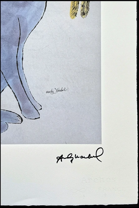Andy Warhol - Cat Sam with flower x/100 - edice Leo Castelli s certifikátem