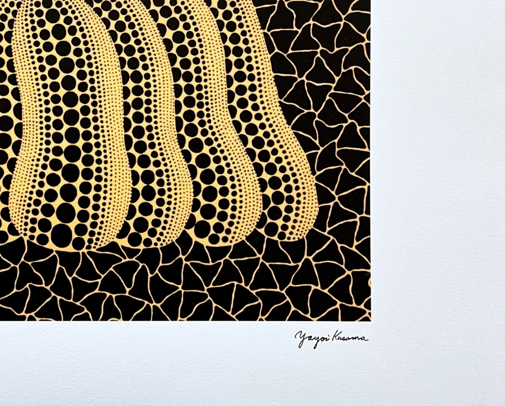 Yayoi Kusama - Pumpkin YB-A x/500 - signováno, číslovaná edice, 65x50 cm