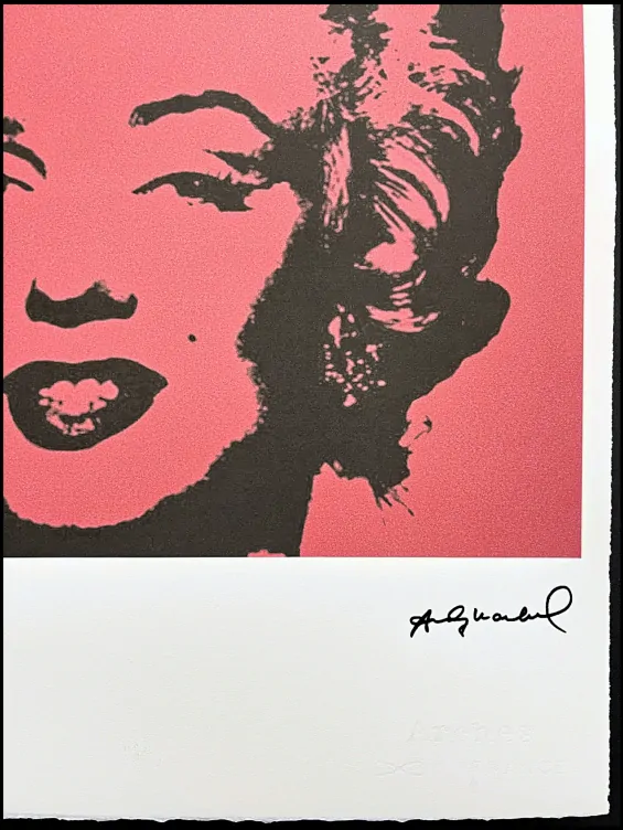 Andy Warhol - Marilyn Monroe červená 17/100 - edice Leo Castelli s certifikátem