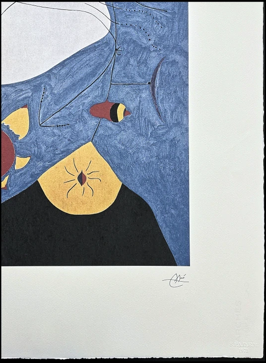 Joan Miró - Portrait IV 99/150 - limitovaná edice s certifikátem, signováno, 56x76cm