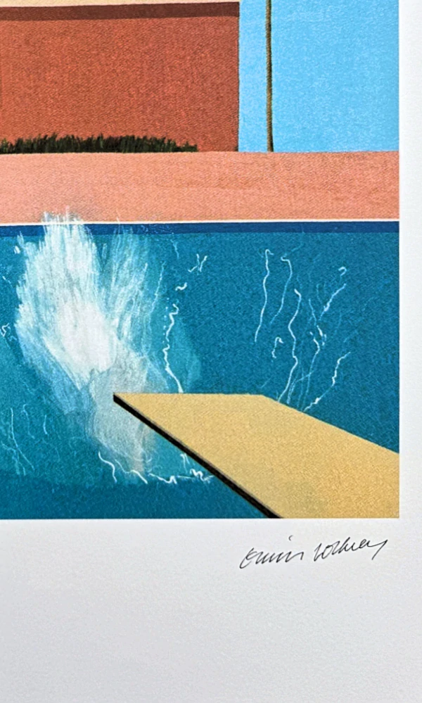 David Hockney - A Bigger Splash x/500 - limitovaná edice s certifikátem, 35x50 cm
