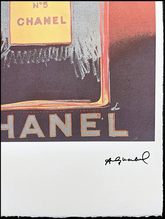 Andy Warhol - Chanel hnědo-modrý x/100 - edice Leo Castelli s certifikátem