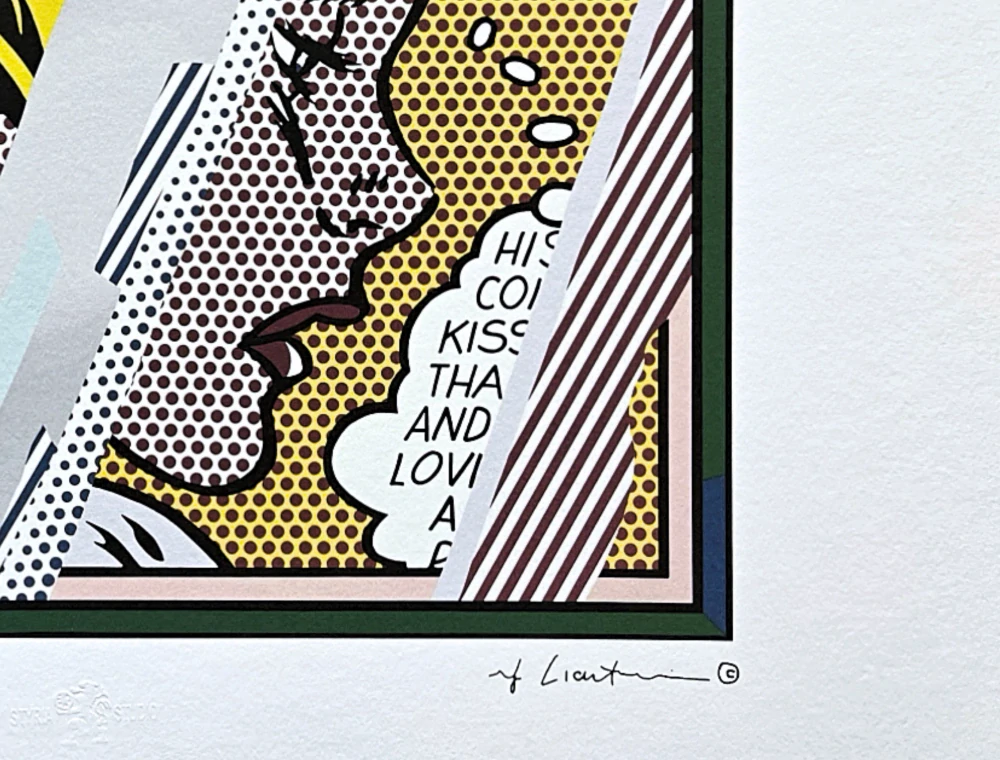 Roy Lichtenstein - Reflections on girl - signováno, 50x35cm, limitovaná edice 73/150