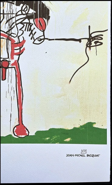 Jean-Michel Basquiat - The Field next to the other Road 127/300 - limitovaná edice, signováno, 50x70cm
