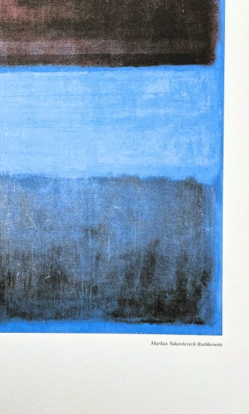 Mark Rothko - No. 61 - Rust and blue x/200 - signováno, s certifikátem, 50x65 cm