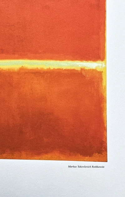Mark Rothko - Saffron x/200 - signováno, s certifikátem, 50x65 cm