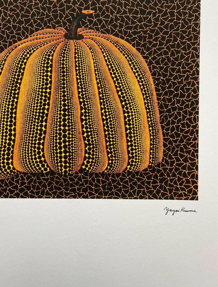 Yayoi Kusama - Pumpkin yellow Y 37/500 - signováno, číslovaná edice, 50x65 cm