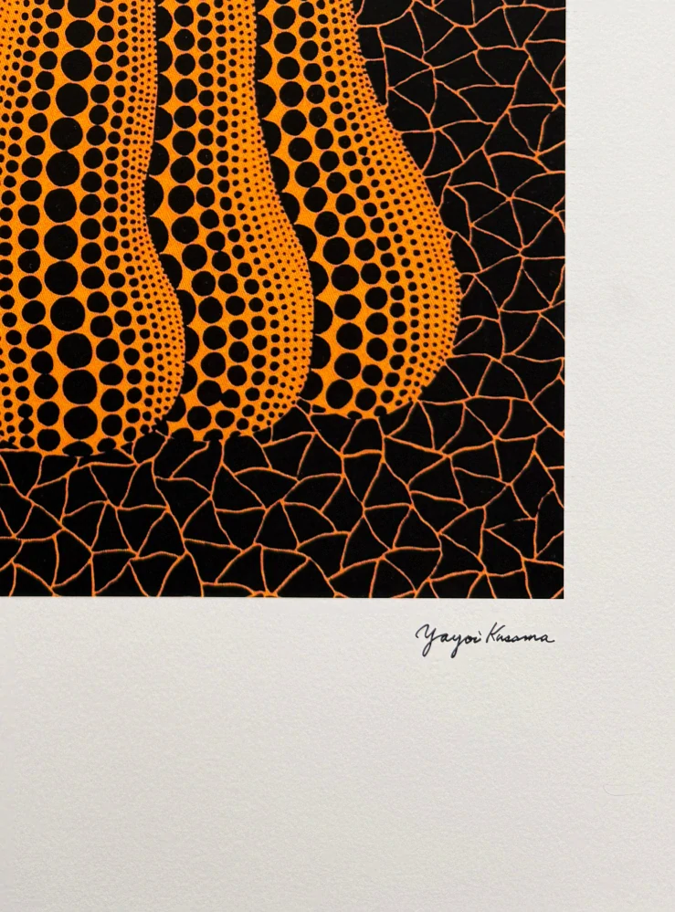 Yayoi Kusama - Pumpkin YSQ x/500 - signováno, číslovaná edice, 50x65 cm