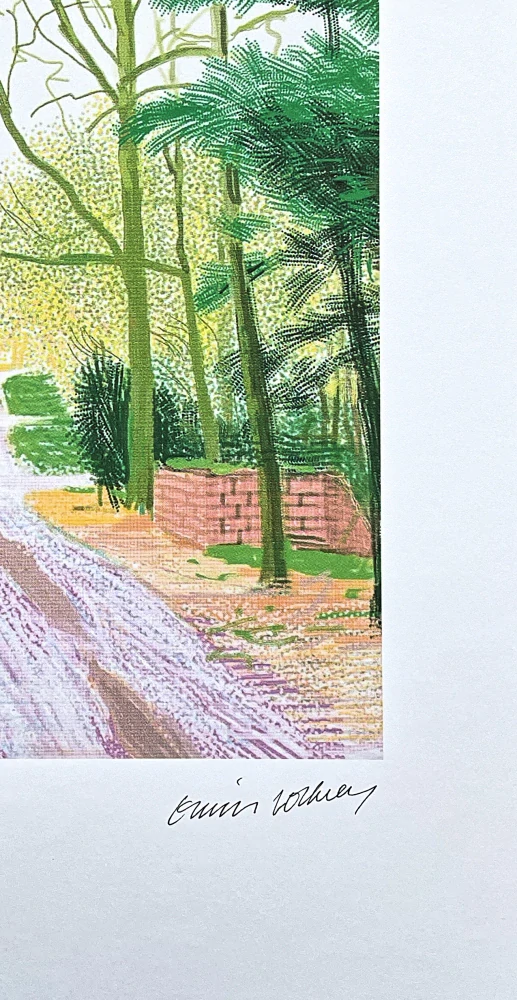 David Hockney - The Arrival of Spring in Woldgate 30 March x/500 - limitovaná edice s certifikátem, 35x50 cm