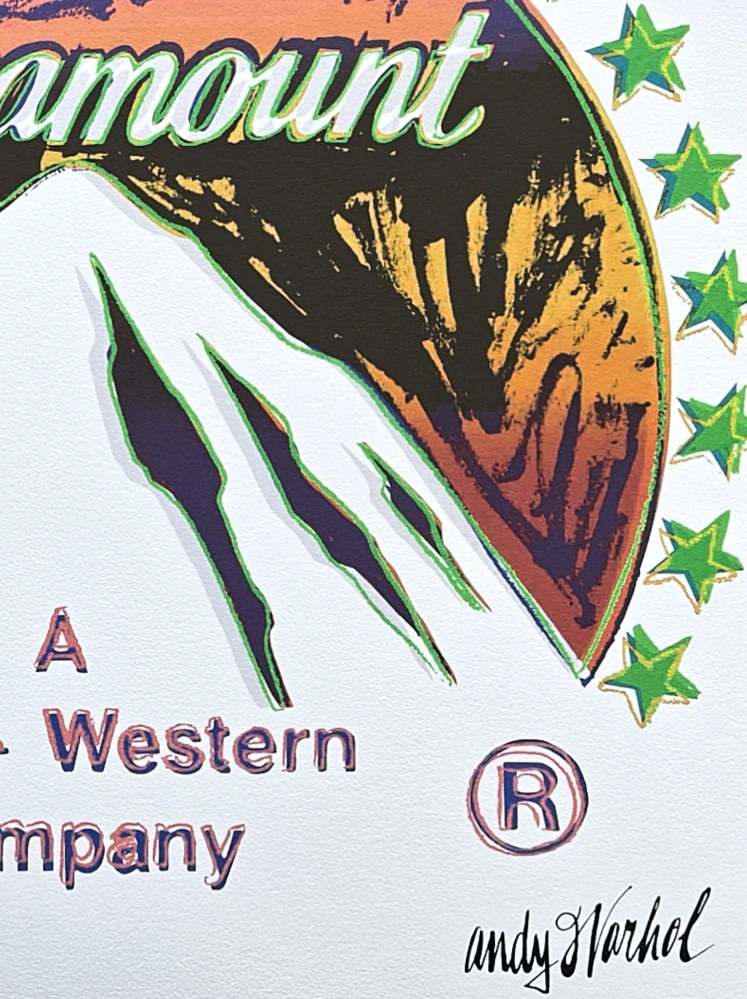 Andy Warhol - Paramount žluto-modrý 43/2400 - 60x60 cm, limitovaná edice CMOA s certifikátem